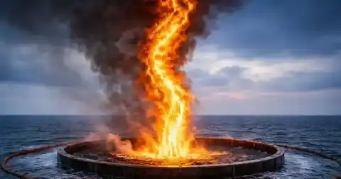 Imagen 1 de Científicos crean tornados de fuego gigantes capaces de limpiar vertidos de petróleo más rápido y con menos contaminación