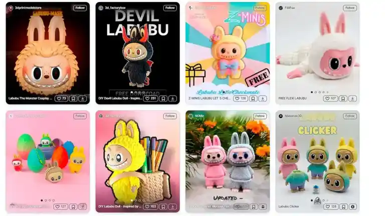 Imagen 1 de Labubu (Pop Mart) demanda al fabricante de impresoras 3D Bambu Lab por permitir imprimir «copias» de sus figuras