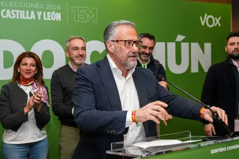 Imagen 1 de Vox pierde impulso en Castilla y León al quedarse corto del 20% de votos.