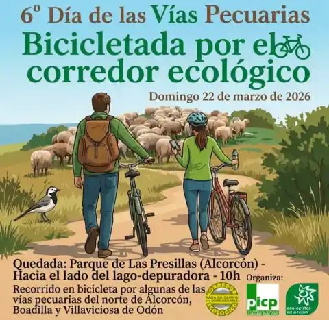Imagen 1 de Alcorcón organiza marcha ciclista para proteger las vías pecuarias del suroeste madrileño