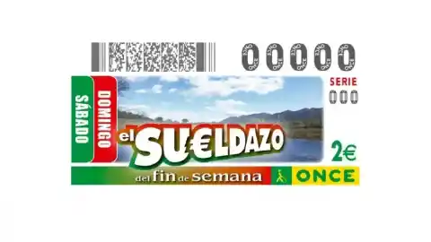 Imagen 1 de Sueldazo ONCE 21 marzo 2026 gana número 16970 serie 020