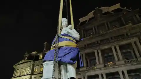 Imagen 1 de La Administración Trump instala una estatua de Cristóbal Colón en los jardines de la Casa Blanca