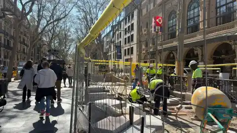 Imagen 1 de Las obras de reurbanización de la Rambla de Barcelona llegan al 60% de su ejecución: la zona del Raval entra en la recta final