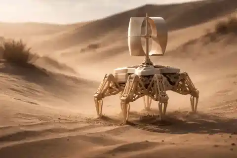 Imagen 1 de Robot WANDER-bot de Cranfield camina con viento sin batería