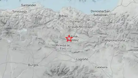 Imagen 1 de Un terremoto de magnitud 4 sacude Álava: "2 golpes muy fuertes, como explosiones"